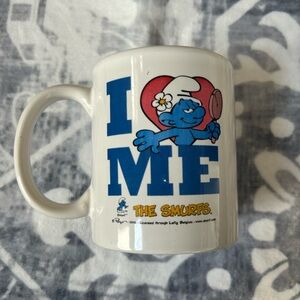 The Smurfs Vanity Coffee Mug “I Love Me”  2010 Collectible